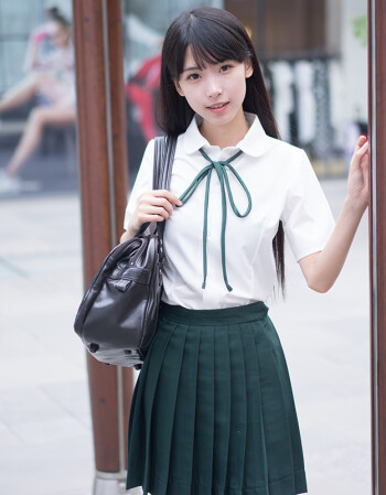 日系jk制服衬衫女套装夏季学院风班服校服软妹百褶裙学生装演出服