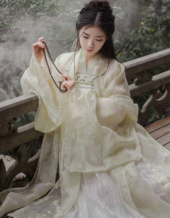 南极人汉服女襦裙改良樱花汉服超仙棠梨煎雪汉服古装女仙女飘逸清新