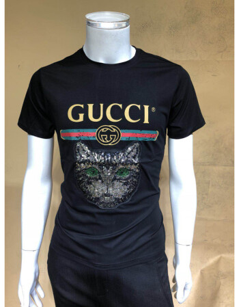 夏季虎头丝光棉男士短袖t恤圆领体恤衣服修身半袖男装潮流z0gucci 333