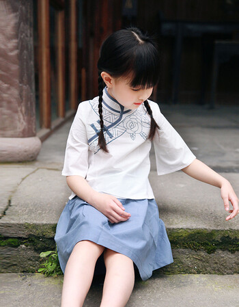 女童民国风套装夏装宝宝民国服装童装中国风小女孩旗袍装儿童汉服