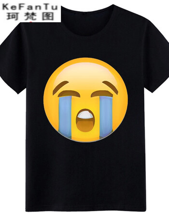 珂梵图微信qq表情包表情t恤 男女装半袖衣服搞笑图案情侣装短袖学生