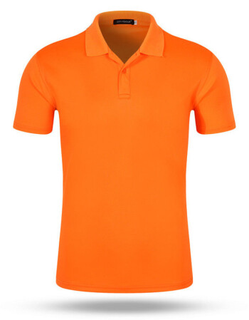 工作服活动服定制t恤速干翻领班服广告文化衫工人衣服纯色polo衫 荧光
