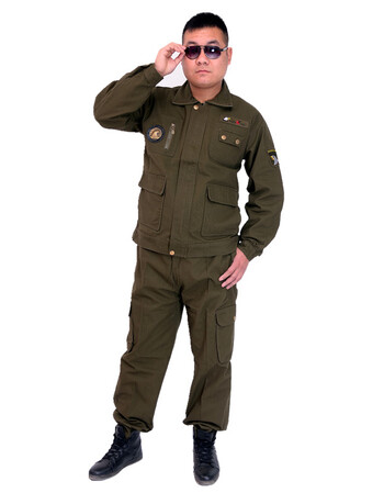 协警制服民警大衣101空降师特种兵野战工作服迷彩服套装男劳保军装