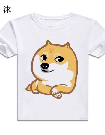 刻沫 神烦狗 t恤 doge 衣服男女情侣款装贱狗精神污染