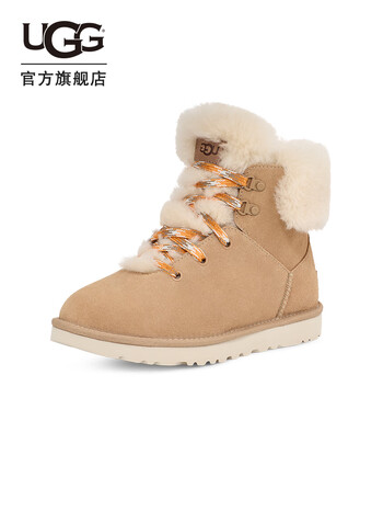 【ugg1130558】ugg 2022秋冬女士经典靴休闲系带款溢毛迷你雪地靴 113