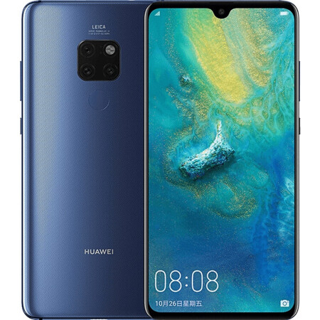 华为huawei华为mate20全网通4g手机宝石蓝6gb128gb