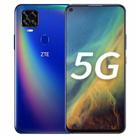 中兴zte新品v2020手机通5g版智能机全频段防抖游戏学生5g极光魅海6gb