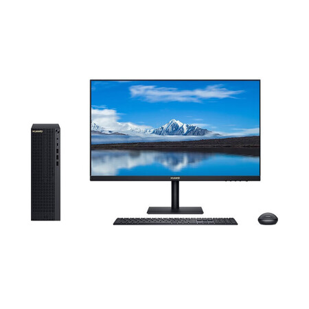 华为（HUAWEI）擎云W515国产化商用台式电脑(麒麟990/8G/512G固态)银河麒麟V10试用版+23.8显示器/三年服务