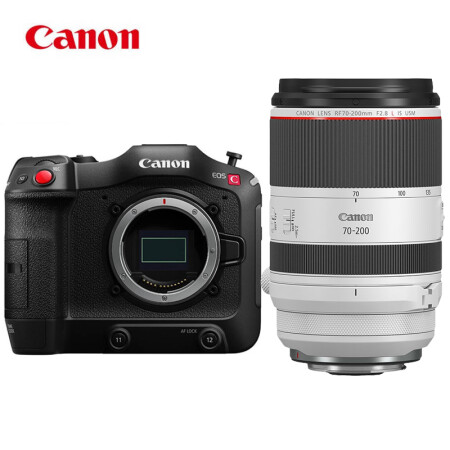 佳能canoncinemaeosc70摄像机4k超高清数字电影摄像机单机身rf70200mm