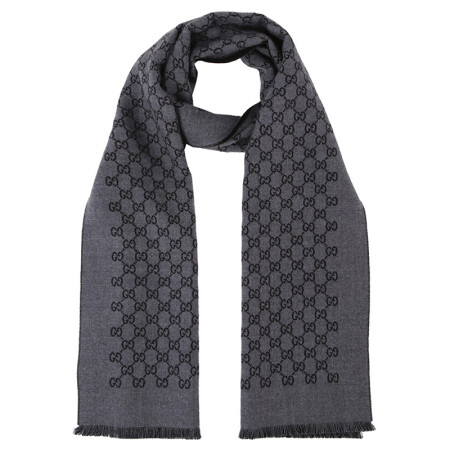 gucci 古驰围巾 明星同款经典双g图案针织丝巾披肩羊毛围巾 玫粉色