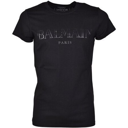 巴尔曼(balmain)奢侈品男装 2581018805 经典款徽标t恤 图片色 加大
