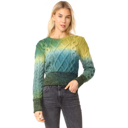 高田贤三(kenzo)奢侈品女装 2394654493 圆领经典毛衣 深卡其色 中码