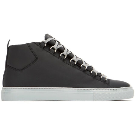 巴黎世家(balenciaga)奢侈品男鞋 黑色皮质板鞋 783870391 black 42