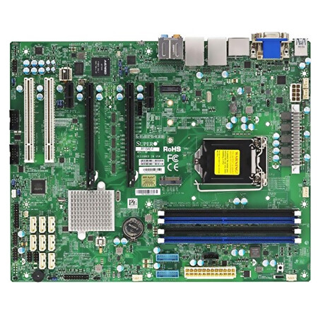 超微(supermicro)x11sae-f 服务器主板 c236芯片组 单路cpu h4 lga