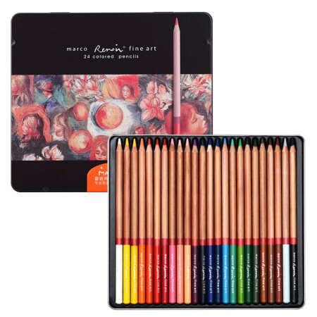 马可(marco)3100-24tn 雷诺阿系列 24色彩色铅笔/填色笔/彩铅