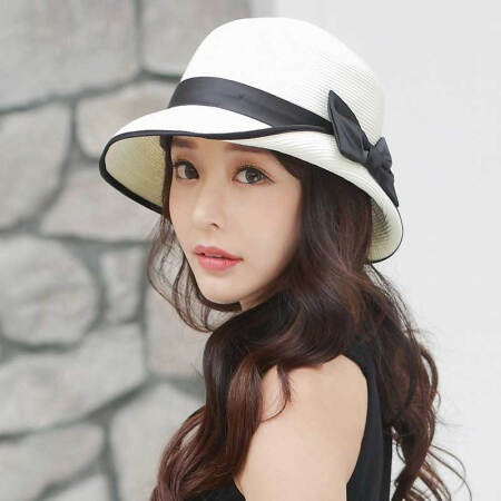 商品siggi si89317 帽子女夏天草帽可折叠大沿太阳帽韩版潮遮脸海边