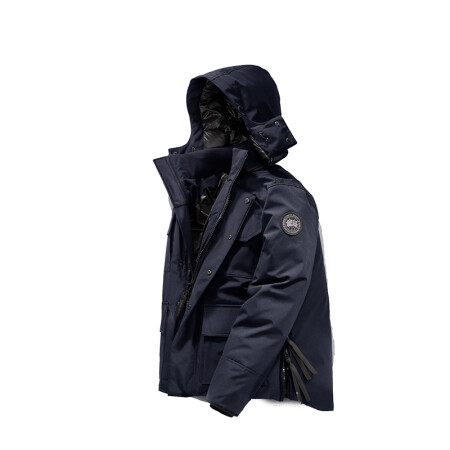 全球购 加拿大鹅(canada goose)男士黑色logo标志maitland羽绒服