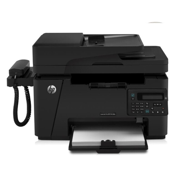 惠普（HP）LaserJet Pro MFP M128fp黑白激光一体机 打印复印扫描传真 电话手柄