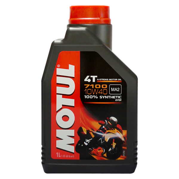 摩特（MOTUL）7100 4T 酯類全合成4沖程摩托車機油潤滑油10W-40 SN級 1L