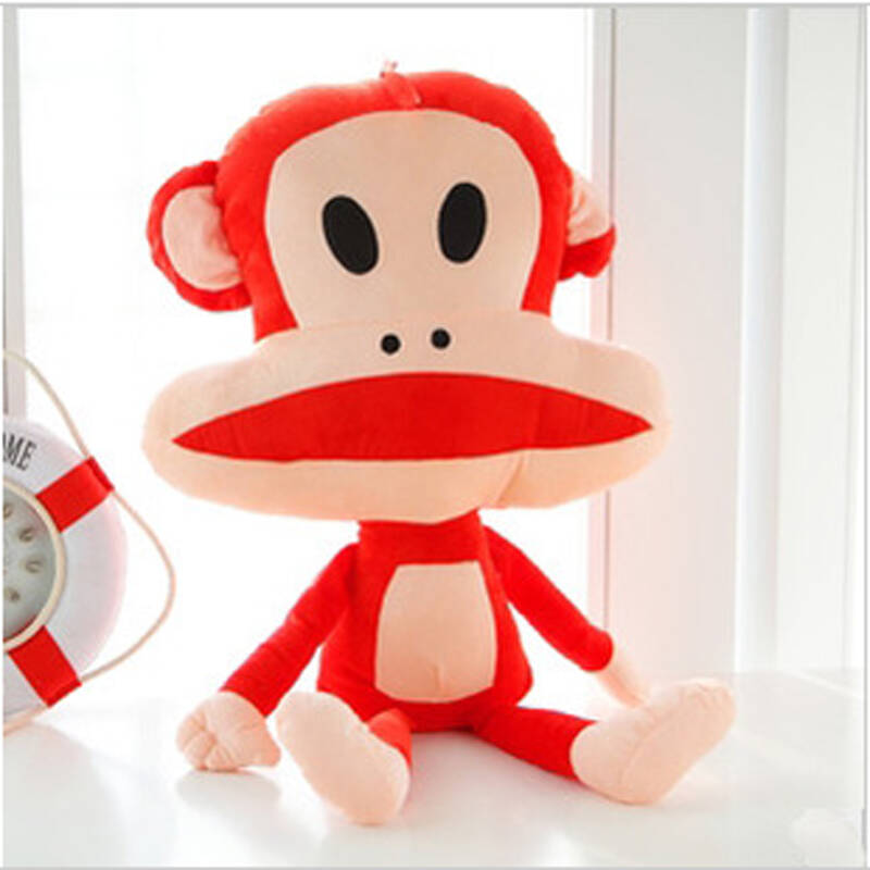 大嘴猴/猴子布娃娃玩偶公仔猴猴大号抱枕生日礼物女 红色大嘴猴 80cm