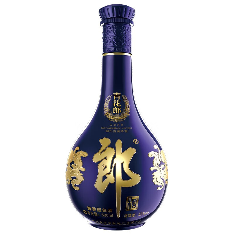 郎酒 青花郎 陈酿 53度 整箱装 高度白酒 500ml*6瓶酱香型