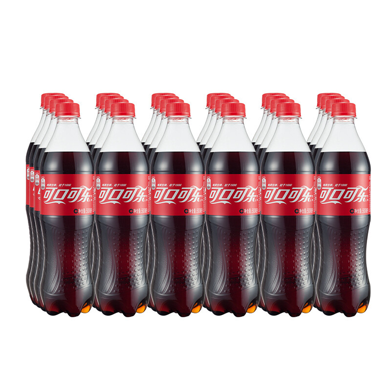 可口可乐 coca-cola 汽水饮料 碳酸饮料 500ml*24 瓶整箱装 凑单品