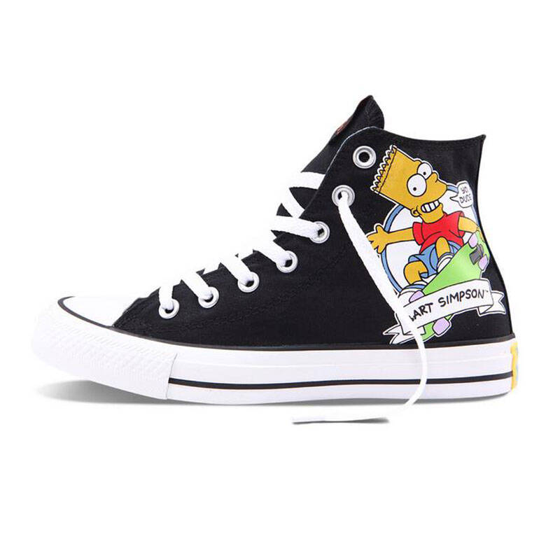匡威converse中性辛普森卡通限量休闲鞋1468-10c-09c-08c 146810c 40