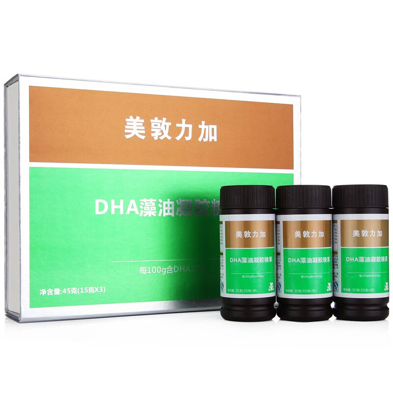 美敦力加dha藻油凝胶糖果儿童型(礼盒装)90粒 自营