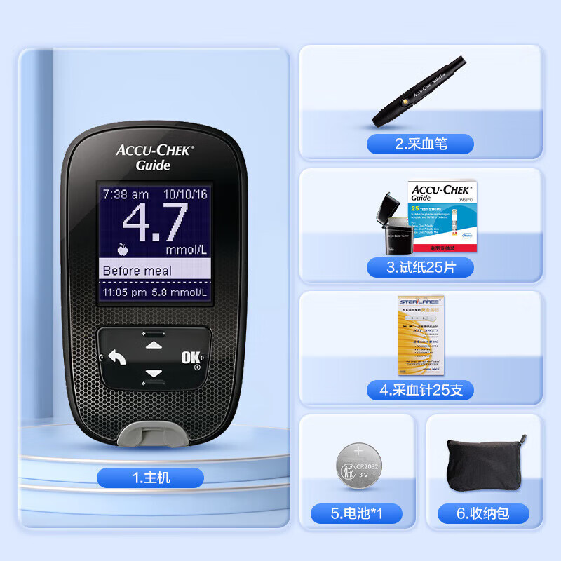 罗氏智航（200试纸+针头）血糖仪图片