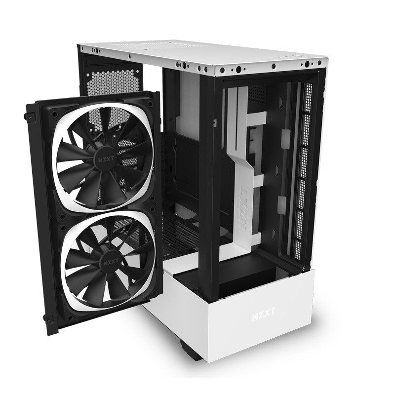 恩杰nzxt h510 elite 白色 diy中塔atx机箱