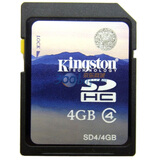 ��ʿ�٣�Kingston��4GB class4 SD�洢��(SD4/4GB)