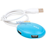 �����SSK��SHU017 4�ڷ�������HUB ��ɫ