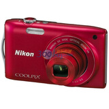 �῵��NIKON�� Coolpix S3300 ������� ��ɫ��1602������ 2.7���� 6����� 26mm��� ISO3200 �˾���
