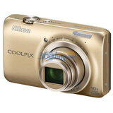 �῵��NIKON�� Coolpix  S6300 ��Я������� ��ɫ��1602������ 2.7���� 10����� 25mm��� 3D��Ӱ CMOS��