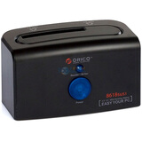 orico ��� 8618sus3 USB3.0 +esata˫����2.5��/3.5�� SATAͨ��Ӳ�̵���  ��ɫ