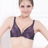 <em>欧迪芬</em> 豹纹印象系列深V聚拢<em>文胸</em>OA23172 紫