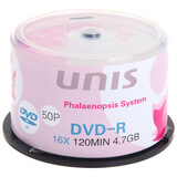 �Ϲ⣨Unis��DVD-R 16�� 4.7G ��֮��ϵ�� Ͱװ50Ƭ ��¼��