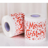 久洁（Jojell）卷纸创意卫生纸纸巾印花有芯卷厕纸 圣诞字母2卷