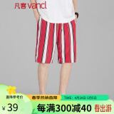 凡客诚品（VANCL）夏季潮流时尚印花透气休闲短裤115241TM 红色 L