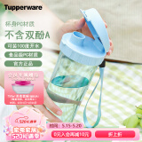 特百惠（Tupperware）茶韵塑料杯 男女学生夏季运动水杯子大容量带滤格 冰水蓝500ML