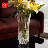 RCR意大利进口水晶玻璃花瓶透明水养插花器鲜花绿植水培花插桌面摆件 傲柏花瓶（高25cm）