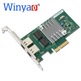 Winyao WY580-T2 PCI-E X4服务器双口千兆网卡82580 1000M