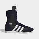 阿迪达斯（adidas）男女新款JAPAN H 三叶草经典轻便透气防滑复古休闲高帮运动拳击鞋 黑白JR8122 38
