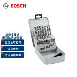 博世（BOSCH）高速金属钢麻花钻头（19件套）HSSG(不同长度)