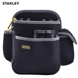 史丹利（STANLEY）工具腰包 帆布工具腰包腰带组合 电工维修工具便携收纳包收纳袋 四袋双插孔腰包+腰带