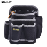 史丹利（STANLEY）工具腰包 帆布工具腰包腰带组合 电工维修工具便携收纳包收纳袋 五袋双插孔腰包+腰带