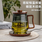 忆壶茶 YIHUTEA 泡茶杯玻璃杯耐高温喝茶杯可加热恒温保温套装木致