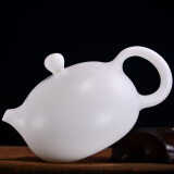 木语瓷缘德化白瓷茶壶功夫茶具陶瓷泡茶壶纯白色手工西施壶带过滤孔玉瓷 GJ-白瓷素面小西施壶