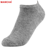 Mawcha 袜子女士短袜糖果色棉船袜女袜舒适透气7双装 灰色7双