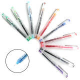 X55 针管笔 0.5mm彩色办公用签字笔 粉色12支